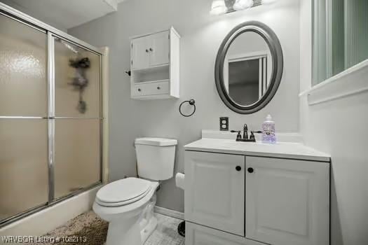 204 Cornell Ave, Fort Smith, AR 72908 - bathroom featuring vanity and a shower with shower door