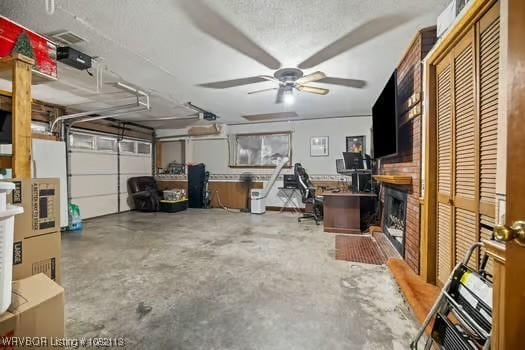 204 Cornell Ave, Fort Smith, AR 72908 - garage featuring ceiling fan