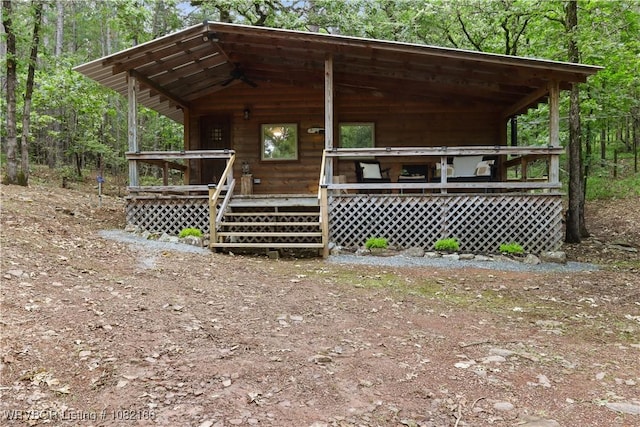 33971 Holson Valley Rd, Wister, OK 74966 - view of front facade featuring a view of trees