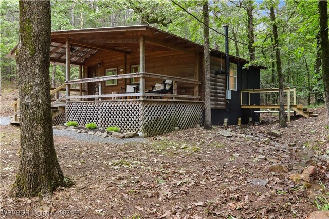 33971 Holson Valley Rd, Wister, OK 74966 - exterior space featuring a view of trees