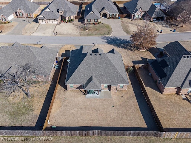 birds eye view of property featuring a residential view