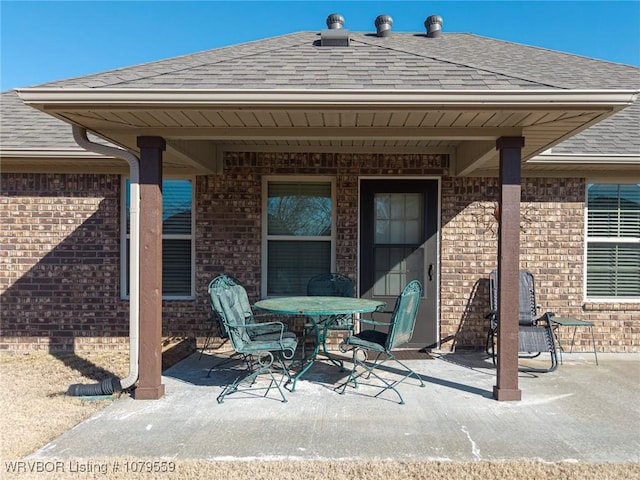 view of patio / terrace featuring outdoor dining area