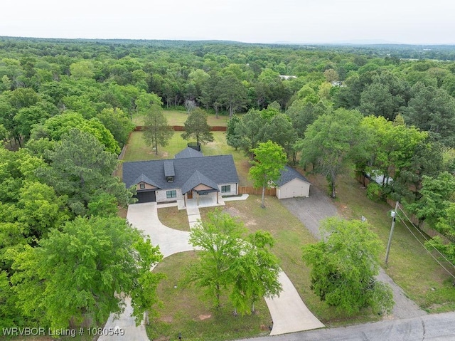 8208 Shaver Rd, Lavaca, AR 72941 - drone / aerial view with a forest view