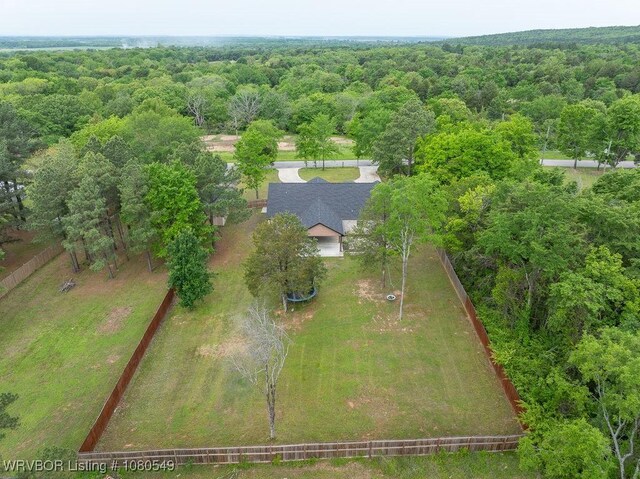 8208 Shaver Rd, Lavaca, AR 72941 - drone / aerial view featuring a forest view