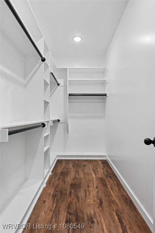 8208 Shaver Rd, Lavaca, AR 72941 - walk in closet featuring dark wood-type flooring