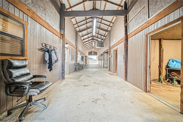 view of horse barn