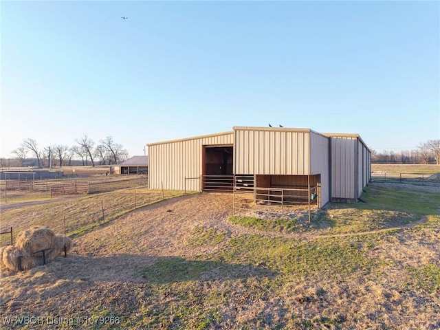 1105 Utah Ranch Rd, Lavaca, AR 72941 - view of outbuilding with an exterior structure and a view of rural / pastoral area