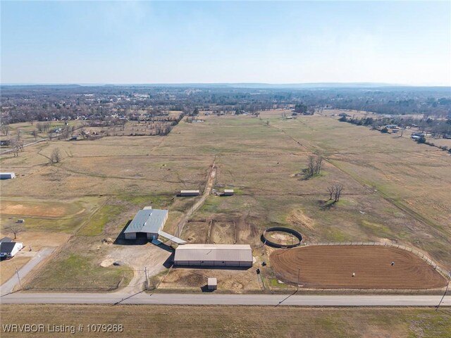 1105 Utah Ranch Rd, Lavaca, AR 72941 - aerial view of property's location with rural landscape