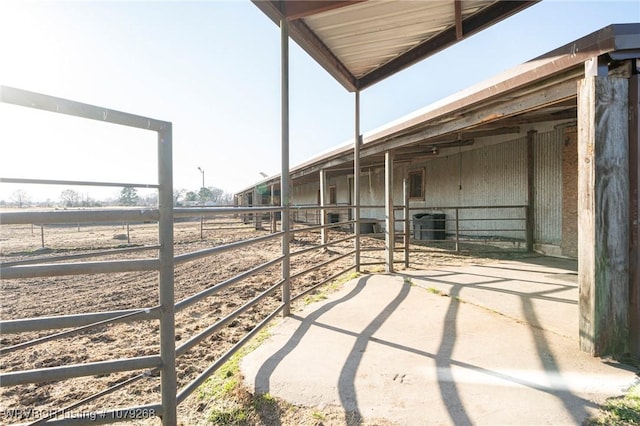 view of horse barn