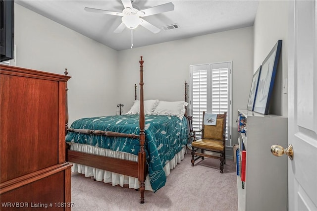 11805 Springridge Dr, Fort Smith, AR 72916 - bedroom with light carpet and ceiling fan