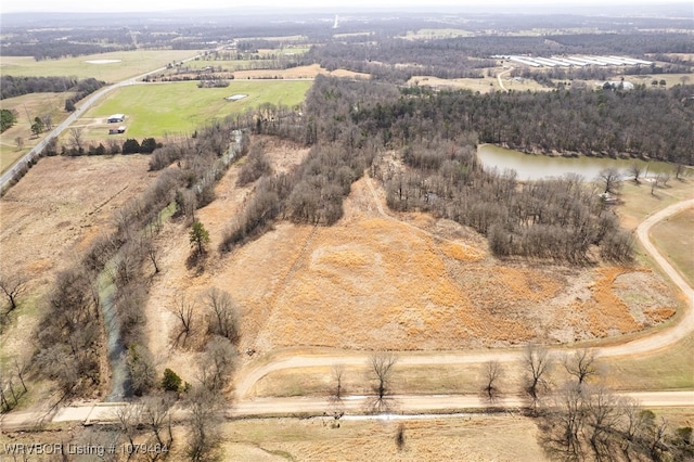 aerial view featuring a rural view