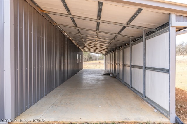 view of horse barn