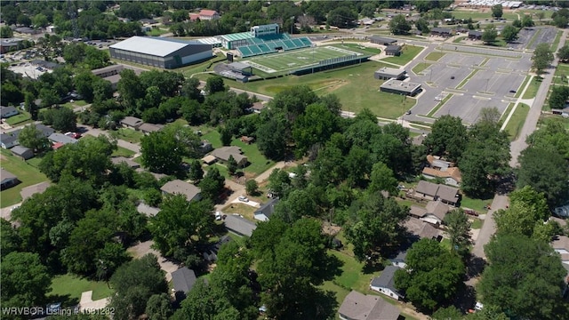 406 N 23rd St, Van Buren, AR 72956 - aerial overview of property's location featuring a tree filled landscape