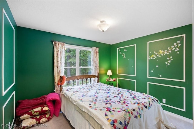 bedroom featuring carpet flooring