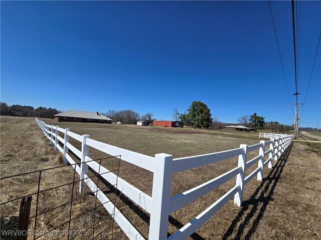 650 Paw Paw Rd, Roland, OK 74954 - view of yard featuring a rural view and fence