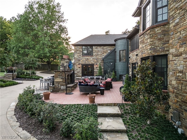 view of patio / terrace featuring an outdoor living space