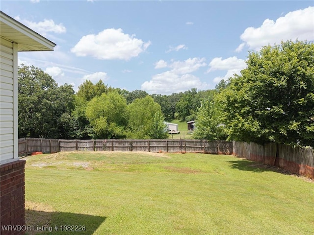 1121 Bourland St, Arkoma, OK 74901 - view of fenced backyard