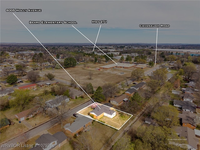 8005 Holly Ave, Fort Smith, AR 72908 - bird's eye view