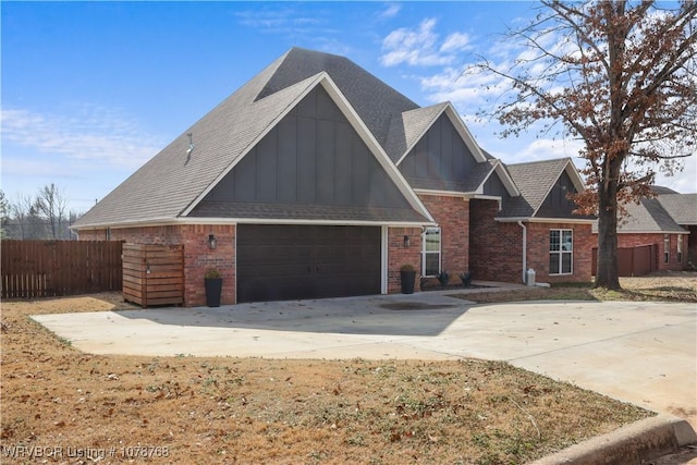 view of front of home featuring a garage