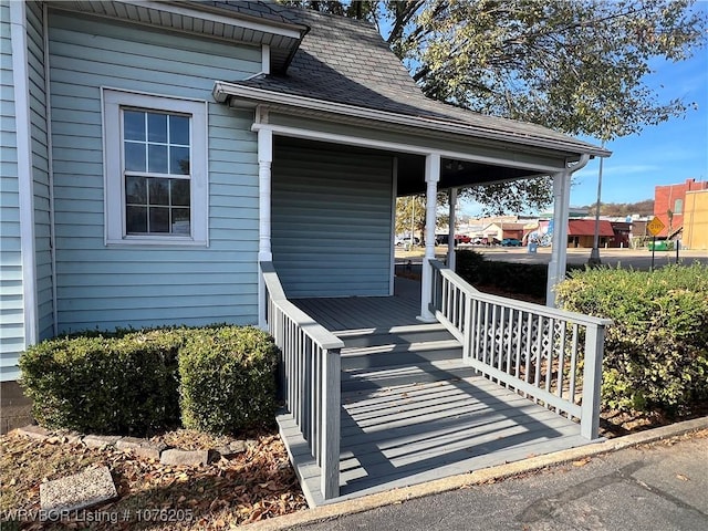 view of exterior entry