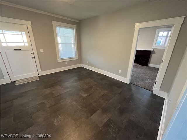 808 S 23rd St, Fort Smith, AR 72901 - unfurnished dining area featuring crown molding and baseboards