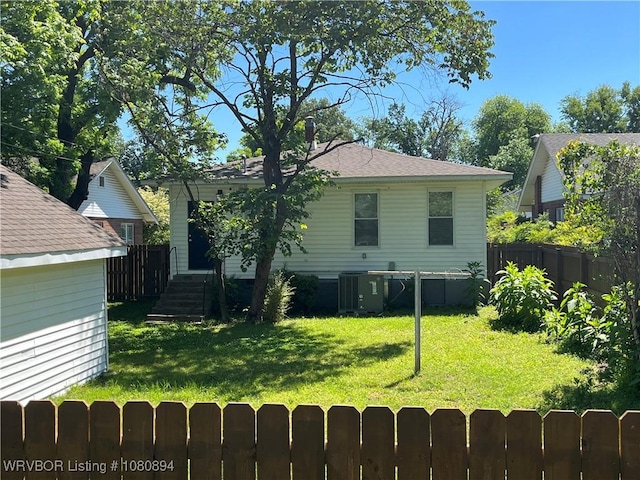 808 S 23rd St, Fort Smith, AR 72901 - rear view of house with central air condition unit