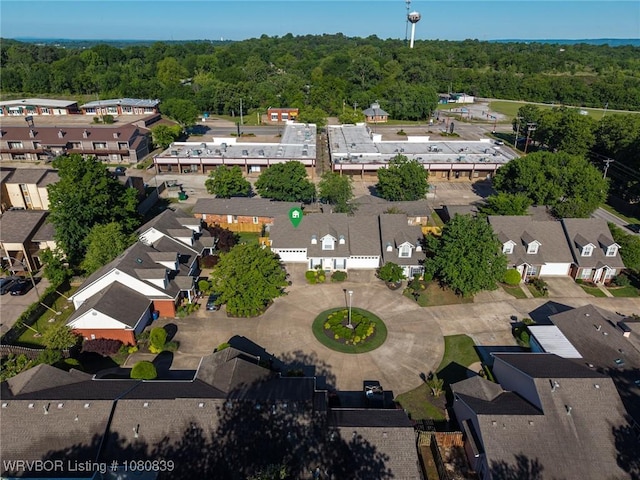 2808 May Branch Pt, Fort Smith, AR 72903 - drone / aerial view featuring a wooded view and a residential view