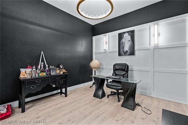 2205 Moody Rd, Barling, AR 72923 - office area with wood finished floors and baseboards