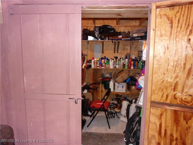 view of storage