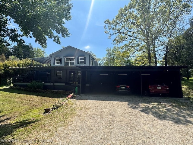 6538 110th Rd, Red Oak, OK 74563 - exterior space with a yard