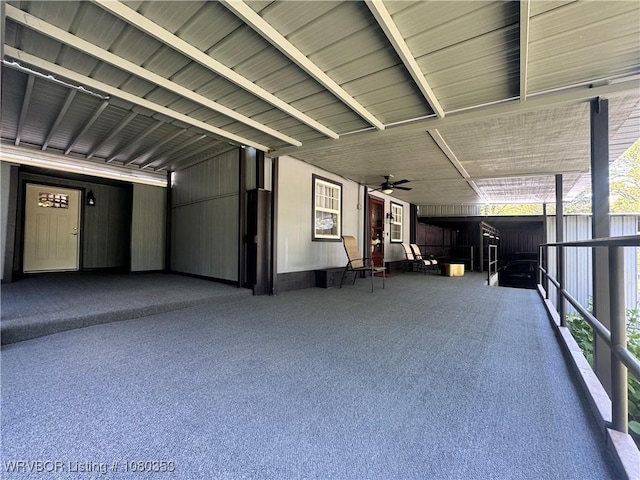 6538 110th Rd, Red Oak, OK 74563 - interior space featuring ceiling fan