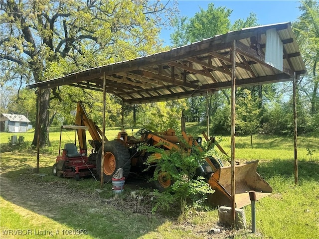 6538 110th Rd, Red Oak, OK 74563 - exterior space with a carport