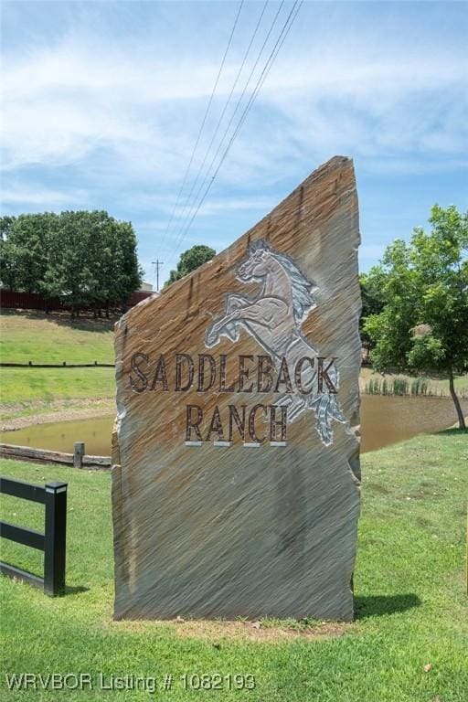 479872 E 1080th Rd, Muldrow, OK 74948 - community sign with a yard