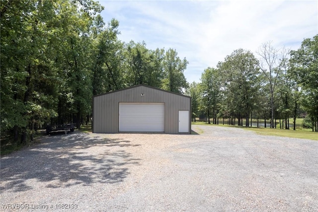 479872 E 1080th Rd, Muldrow, OK 74948 - detached garage with driveway