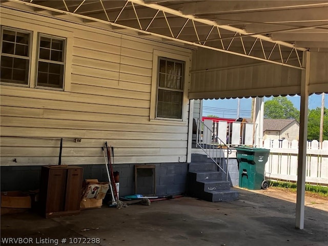 exterior space with a patio area