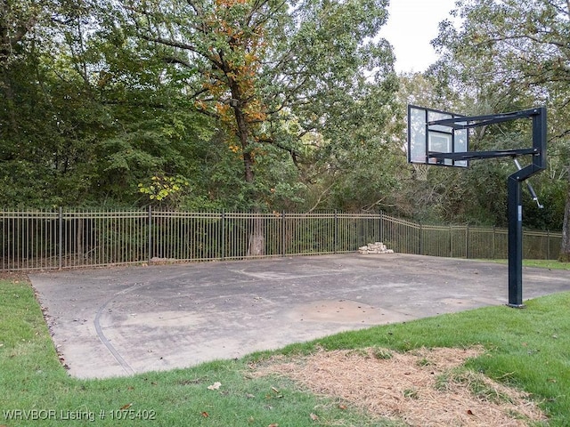 view of sport court