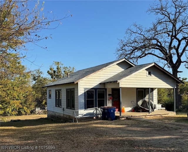 view of bungalow-style house