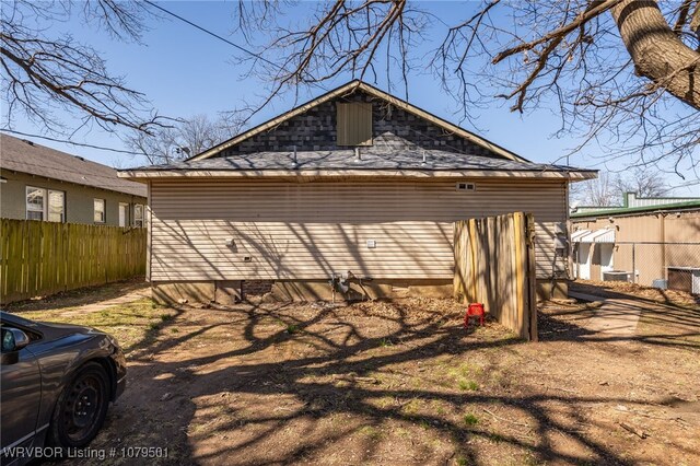 exterior space with fence