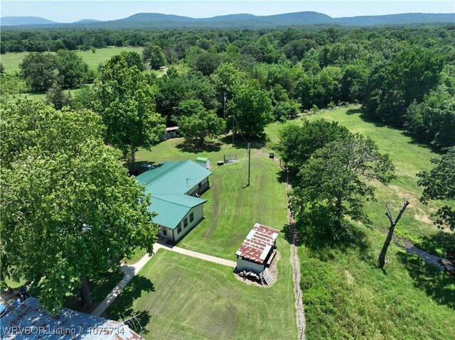 29477 360th Ave, Mccurtain, OK 74944 - bird's eye view of mountains and a heavily wooded area