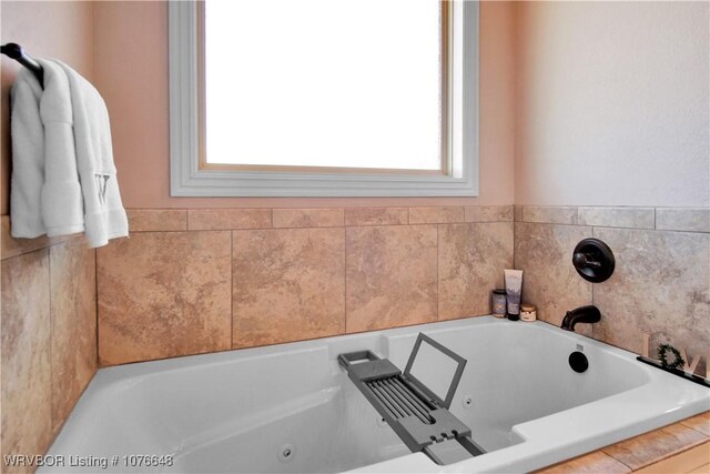 bathroom with a bathtub