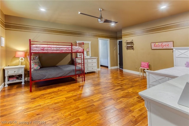 4001 Spring Mountain Rd, Fort Smith, AR 72916 - bedroom featuring hardwood / wood-style flooring and ceiling fan