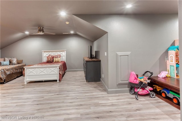 4001 Spring Mountain Rd, Fort Smith, AR 72916 - bedroom featuring lofted ceiling and light hardwood / wood-style flooring