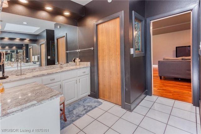 4001 Spring Mountain Rd, Fort Smith, AR 72916 - bathroom featuring tile patterned floors and vanity