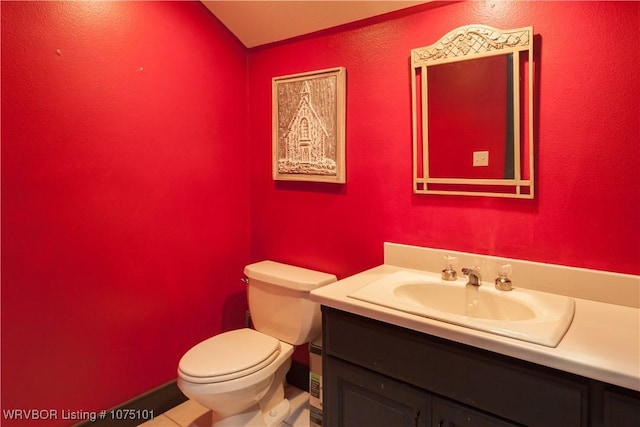 4001 Spring Mountain Rd, Fort Smith, AR 72916 - bathroom with tile patterned floors, vanity, and toilet