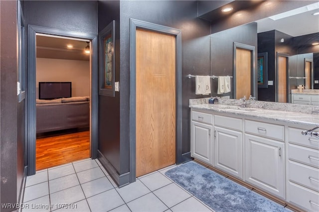 4001 Spring Mountain Rd, Fort Smith, AR 72916 - bathroom featuring vanity and tile patterned floors