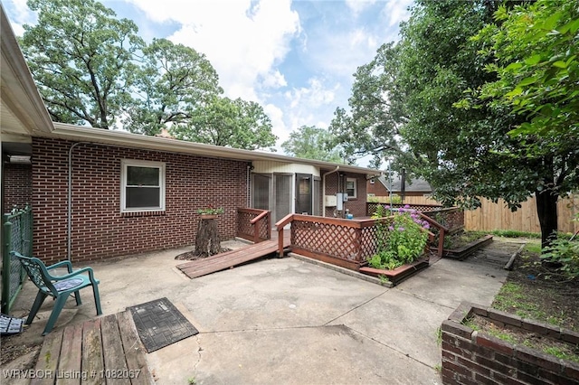 19 Hiland Dr, Fort Smith, AR 72901 - view of patio / terrace with a wooden deck