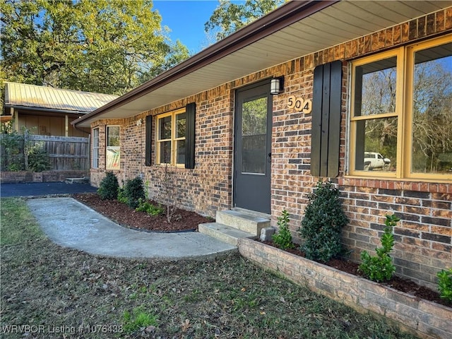 view of property entrance