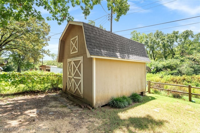 view of outdoor structure