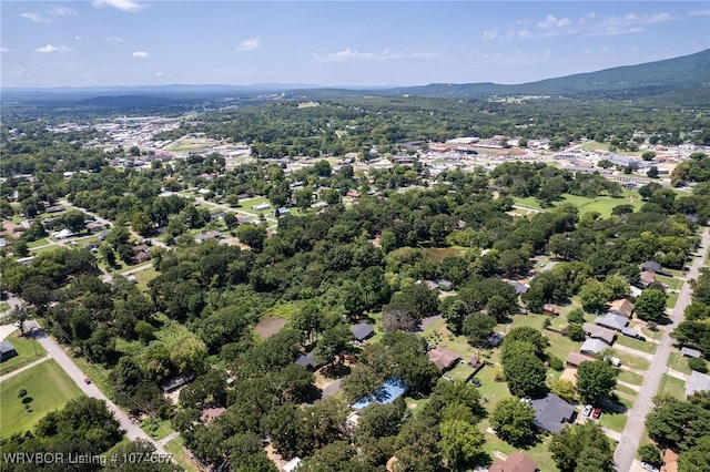 bird's eye view featuring a mountain view