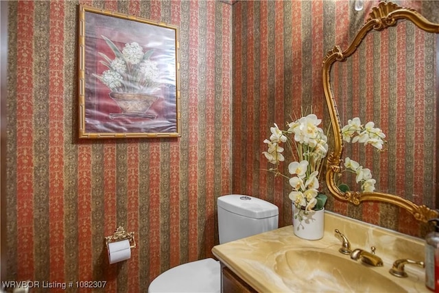 3417 Royal Scots Way, Fort Smith, AR 72908 - half bathroom featuring toilet and vanity